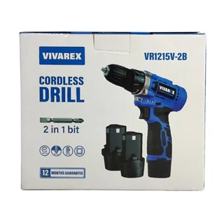 دریل پیچ گوشتی شارژی ویوارکس 12 ولت مدل VR1215V-2B دو باتری